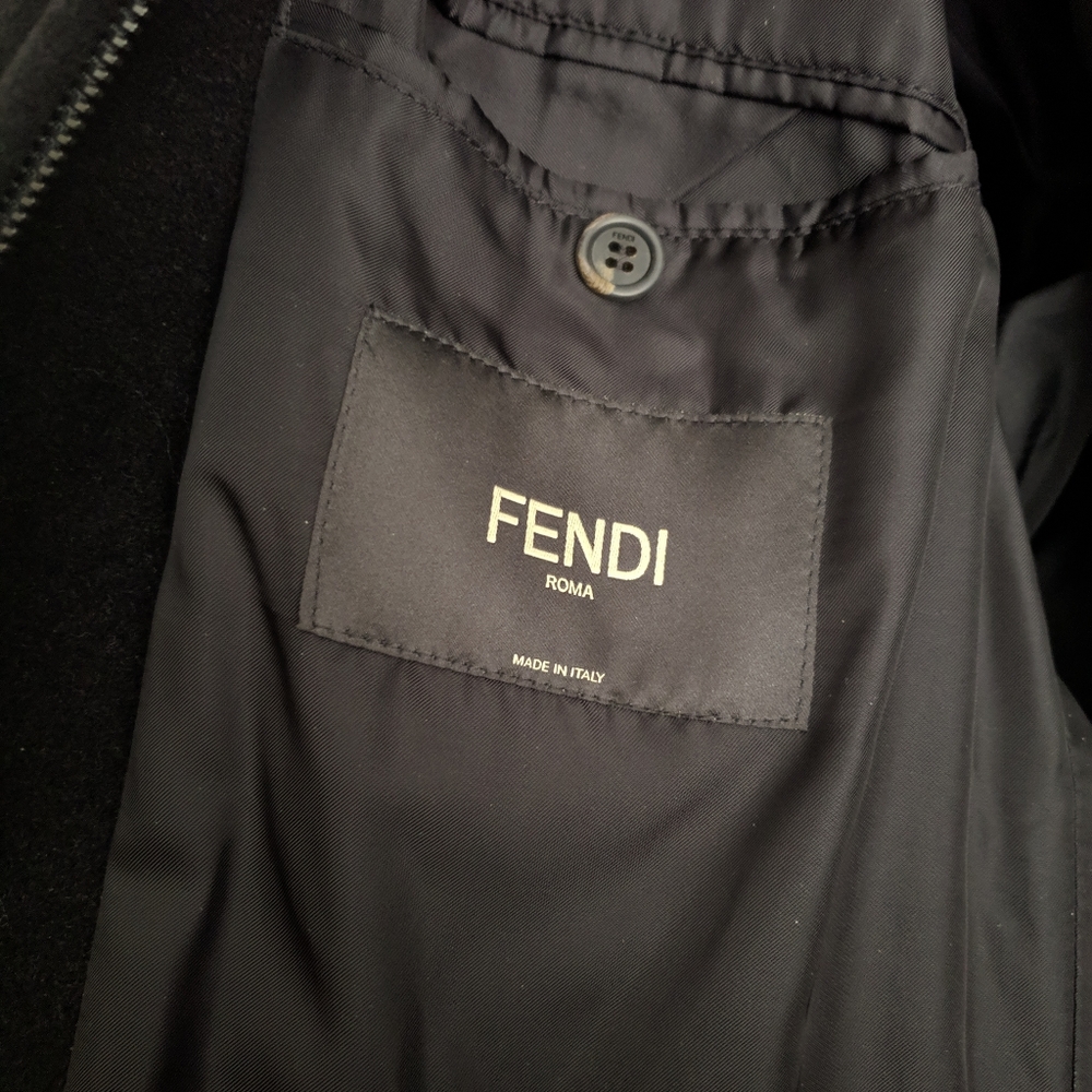 Fendi Wool and Sheepskin Collar Jacket - Picture 10 of 12